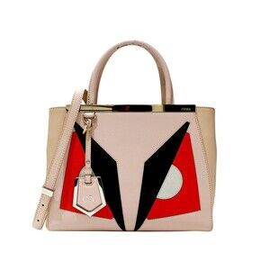 FENDI Toujours Pink Beige Tan Handbag Shoulder Bag Classic